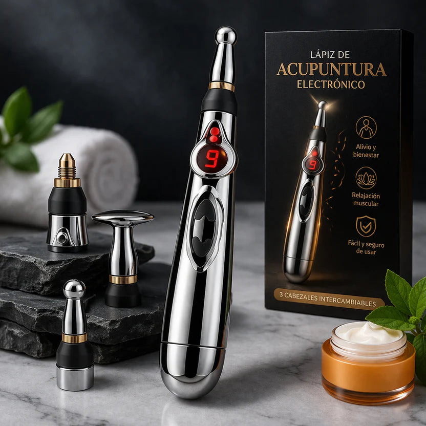 🚨 Alivio Instantáneo Sin Agujas - Lapiz Acupuntura - 3 en 1 ⚡️