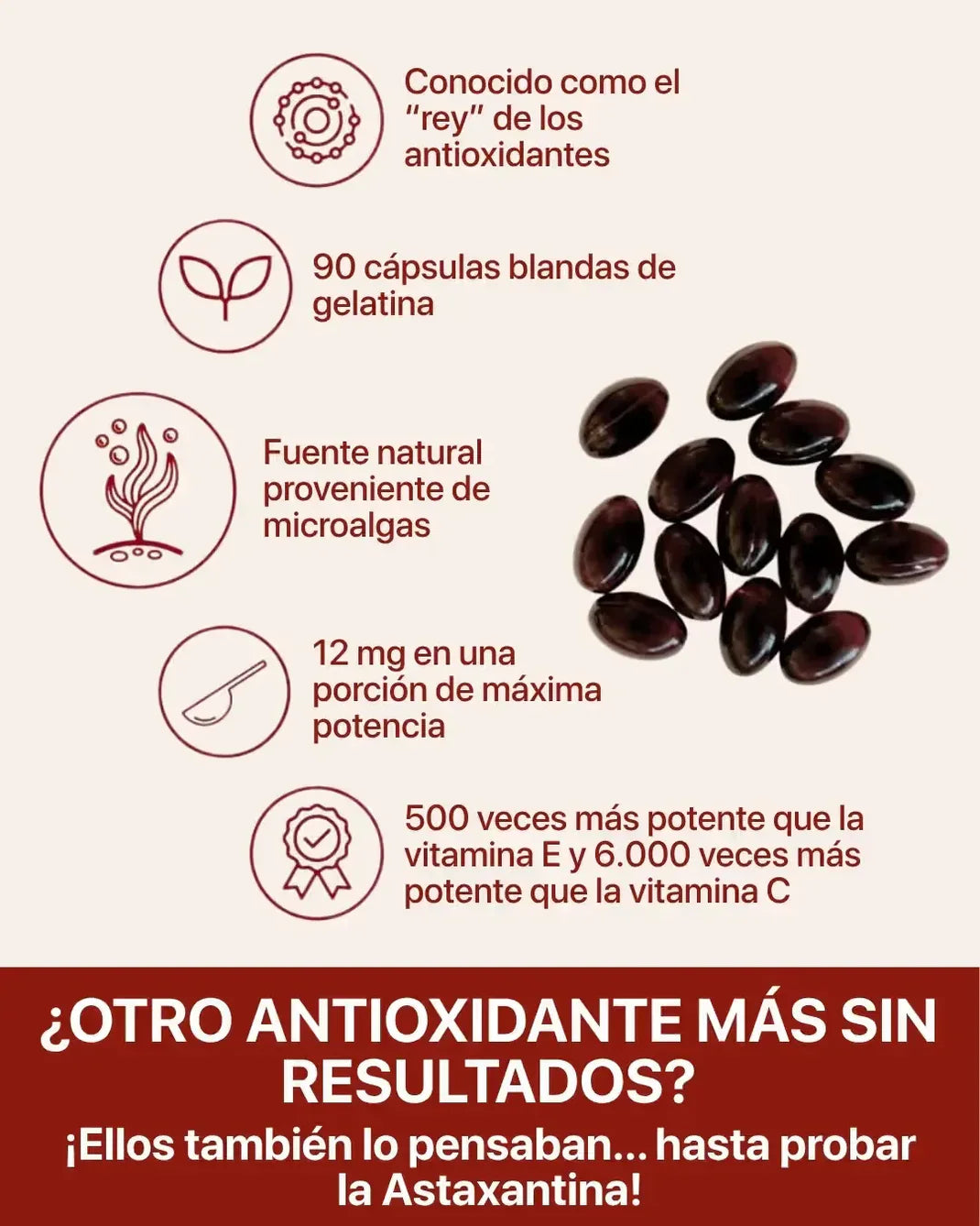 🔥 El antioxidante natural hasta 10 veces más potente que otros carotenoides 💊ASTAXANTINA💊