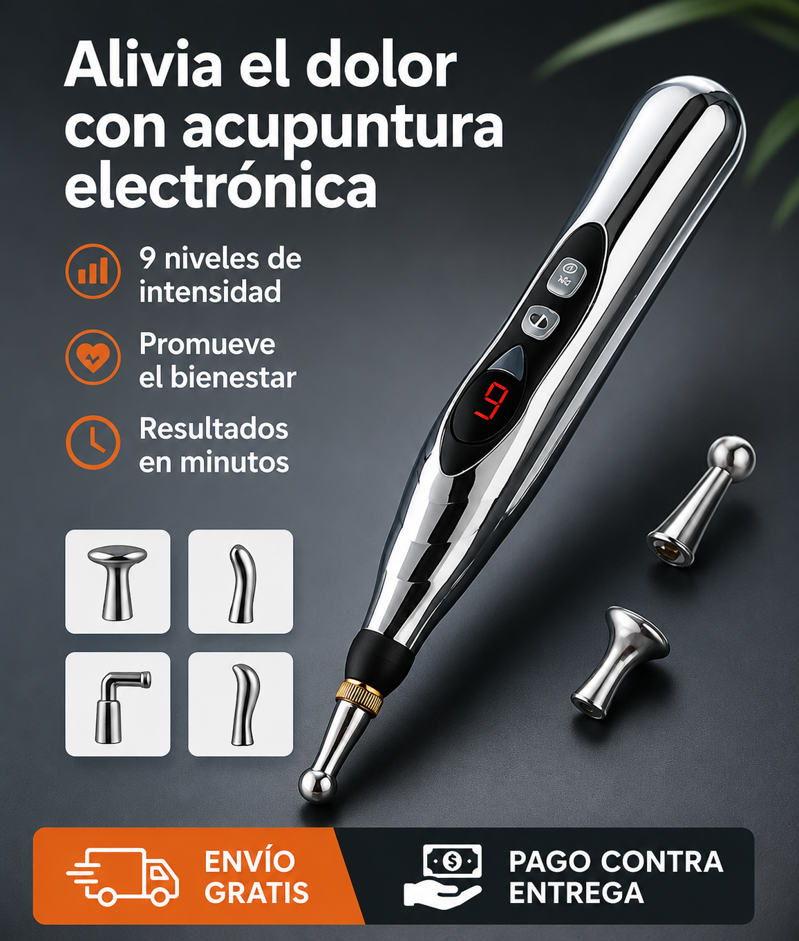 🚨 Alivio Instantáneo Sin Agujas - Lapiz Acupuntura - 5 en 1 ⚡️