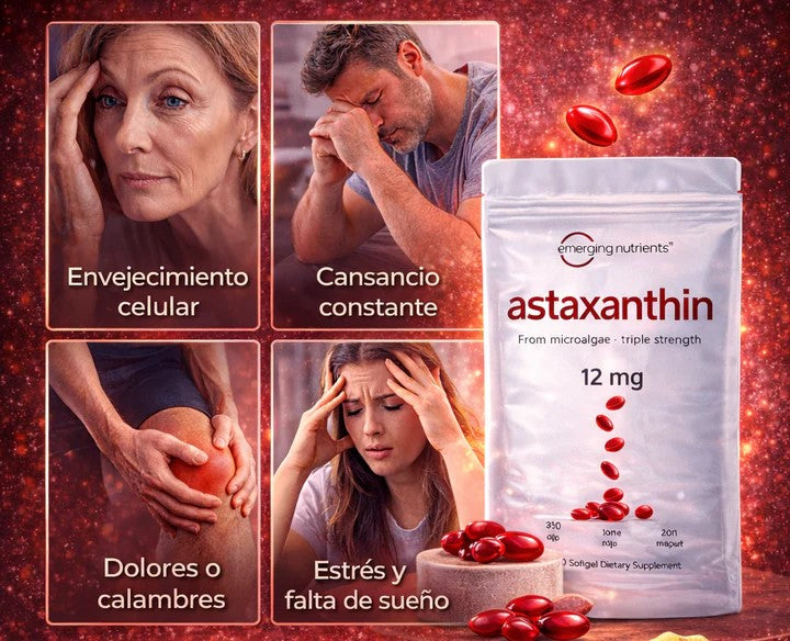🔥 El antioxidante natural hasta 10 veces más potente que otros carotenoides 💊ASTAXANTINA💊