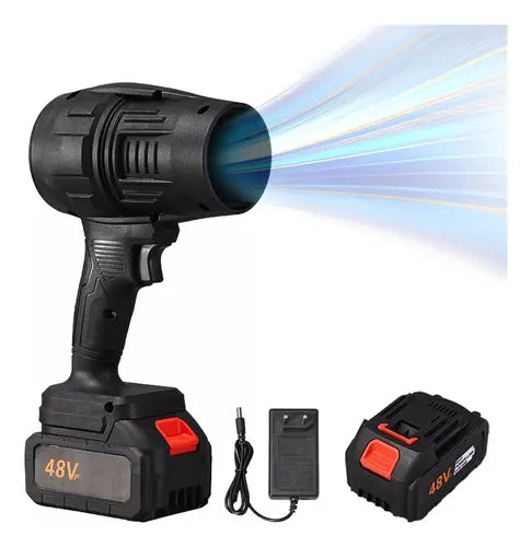 Soplador Profesional Turbina Inalámbrico 48v + 1 Batería Gratis + Maletin