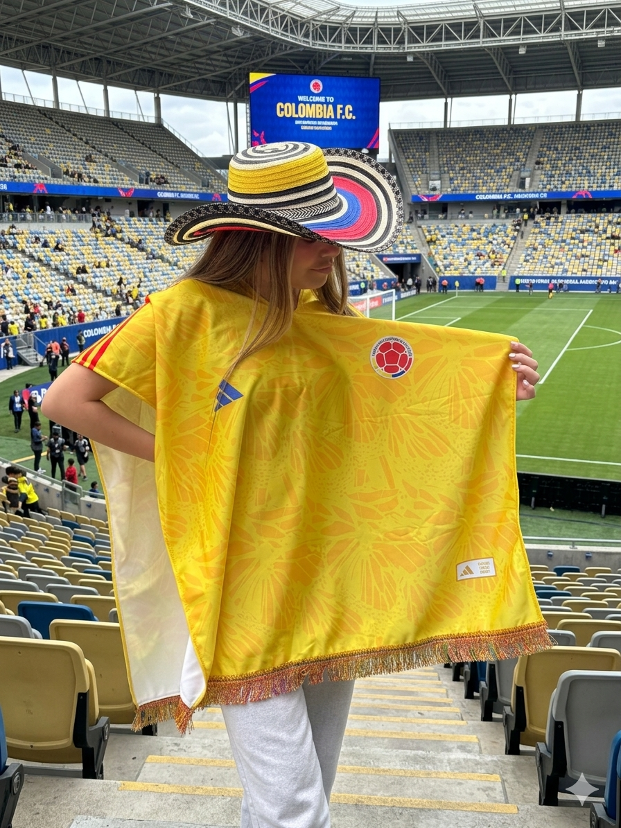 Poncho Orgullo Tricolor + BRINDE "UN SOMBRERO" - Edición VIP 2026