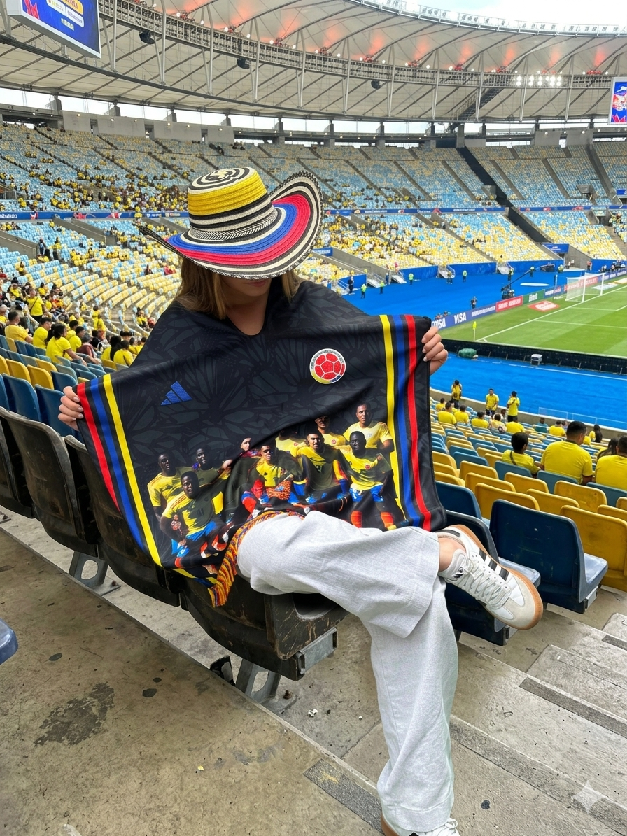 Poncho Orgullo Tricolor + BRINDE "UN SOMBRERO" - Edición VIP 2026