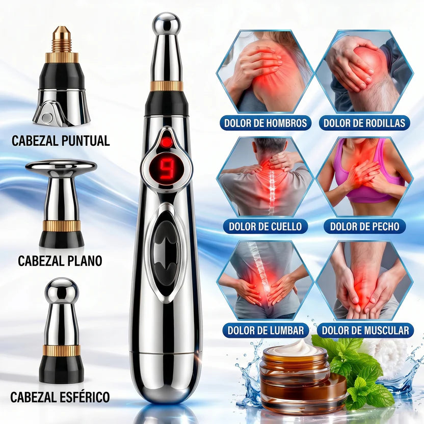 🚨 Alivio Instantáneo Sin Agujas - Lapiz Acupuntura - 3 en 1 ⚡️