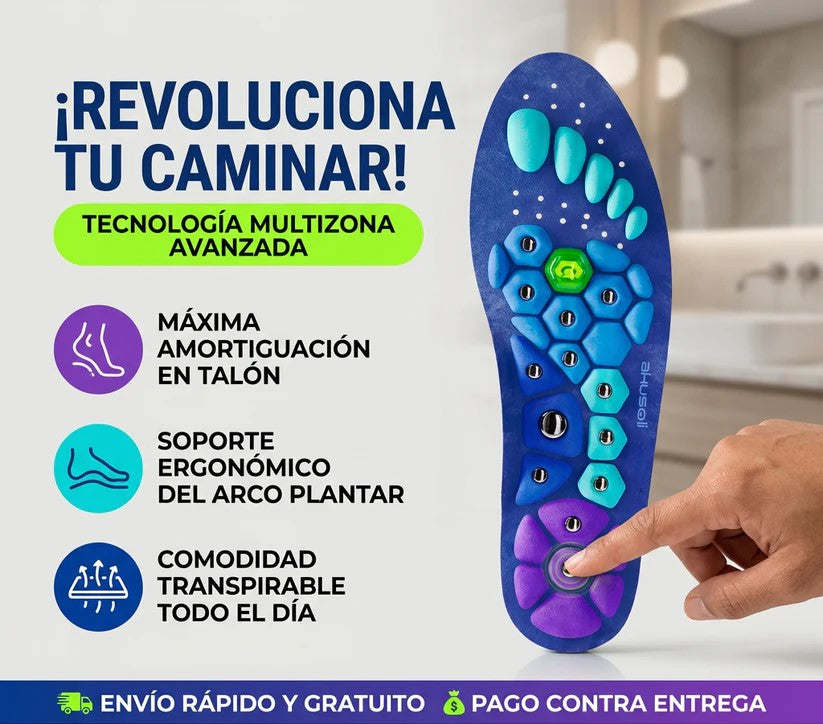 ⚡Sistema Terapéutico de Energía y Confort Plantar | Plantillas Magnéticas de Acupresión
