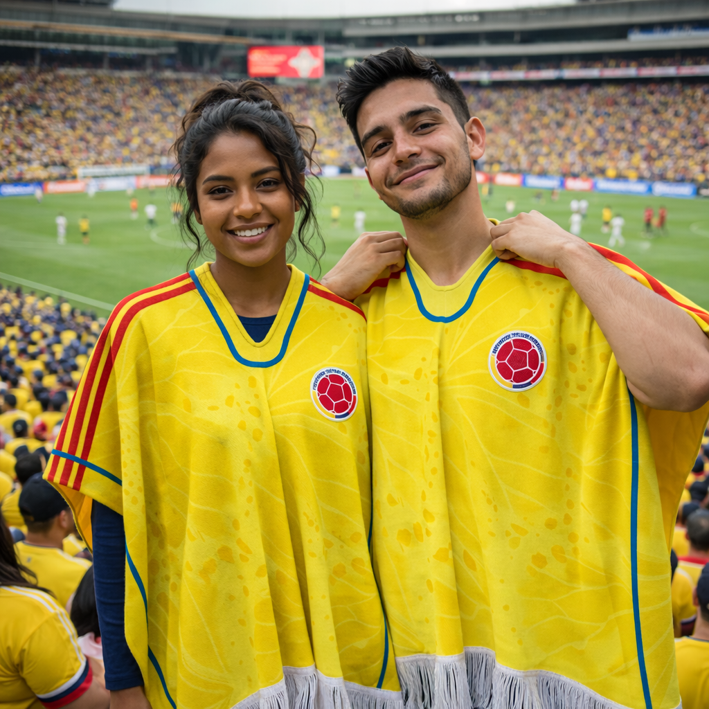 Poncho Orgullo Tricolor + BRINDE "UN SOMBRERO" - Edición VIP 2026