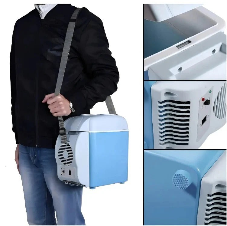 🧊Mini Nevera Portátil FríoMax™ 7.5L - Ahorro de Espacio + Calor y Frio DUAL