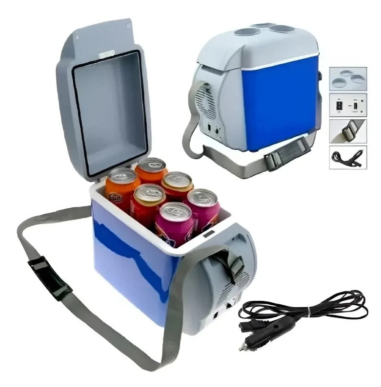 🧊Mini Nevera Portátil FríoMax™ 7.5L - Ahorro de Espacio + Calor y Frio DUAL