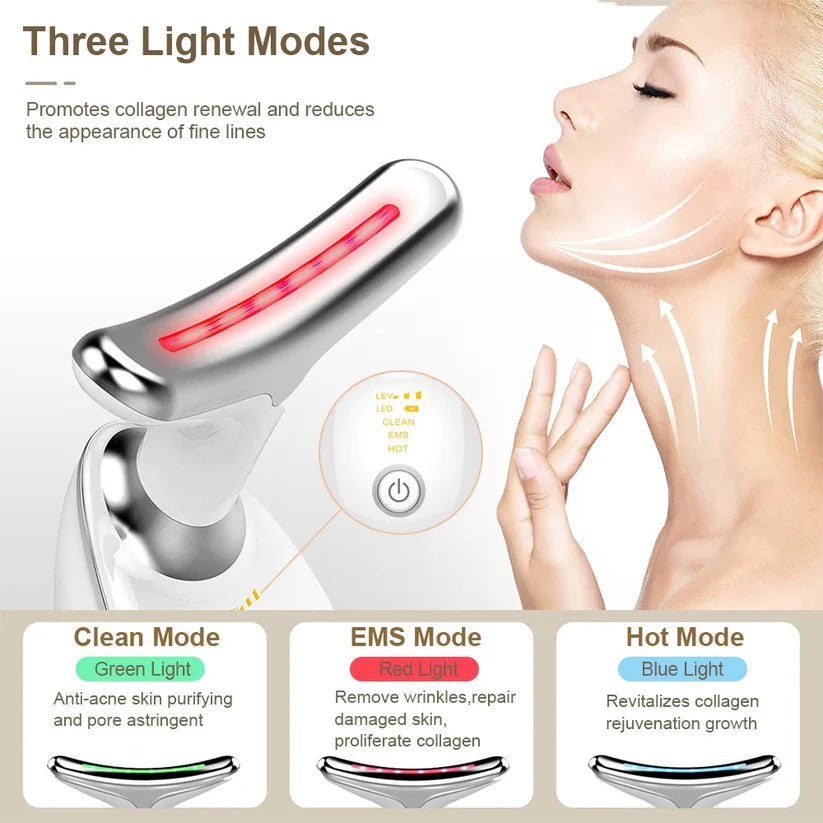 ✨ Adiós papada y flacidez sin cirugías - Dispositivo reafirmante facial